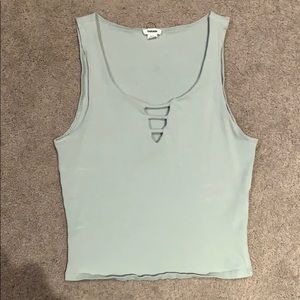 Garage tank top in teal